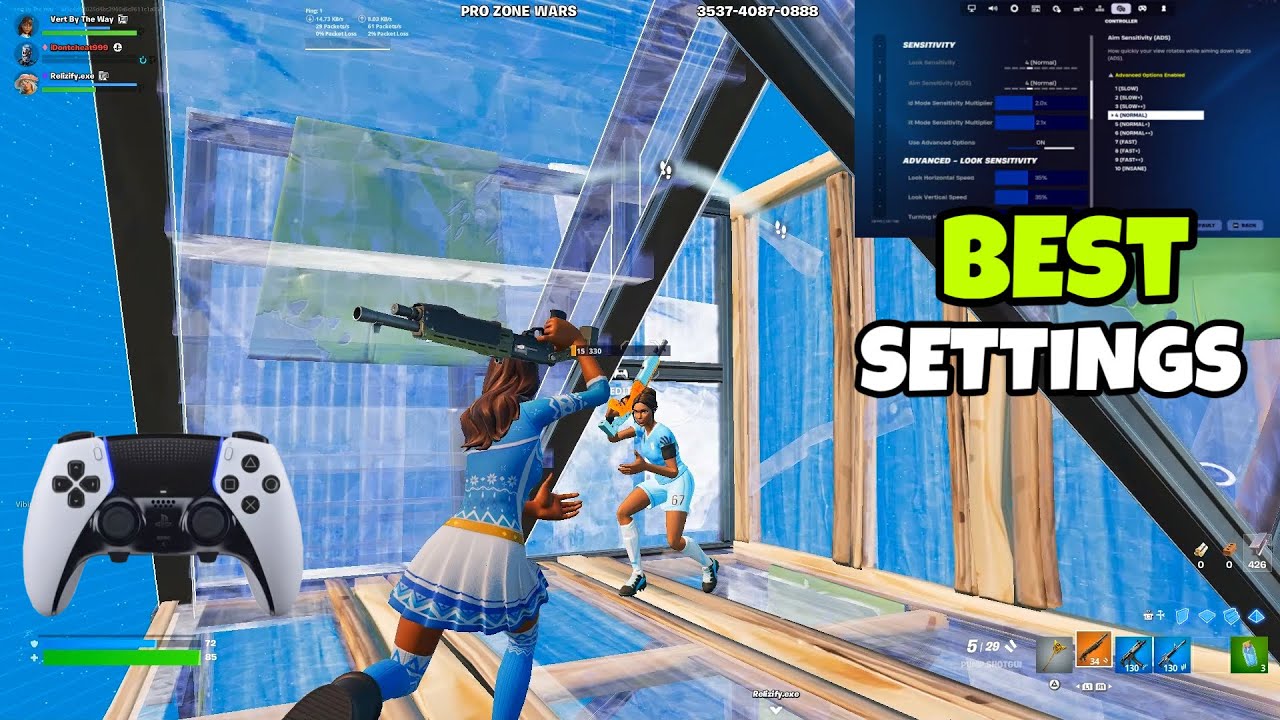 *NEW* Vertbtw AIM MAGNET Controller SETTINGS For Fortnite Chapter 7! (PS5/XBOX/PS4/PC)