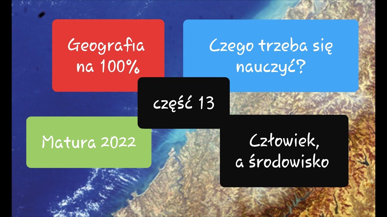 Geografia na 100 % 13. Człowiek, a środowisko - YouTube