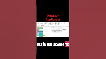 Como resaltar valores duplicados en excel #excel