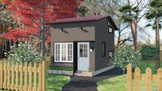 Tiny Small Home Design 4 x 6 Meters (13 x 20 ft) with Loft Bedroom | 24 SQM