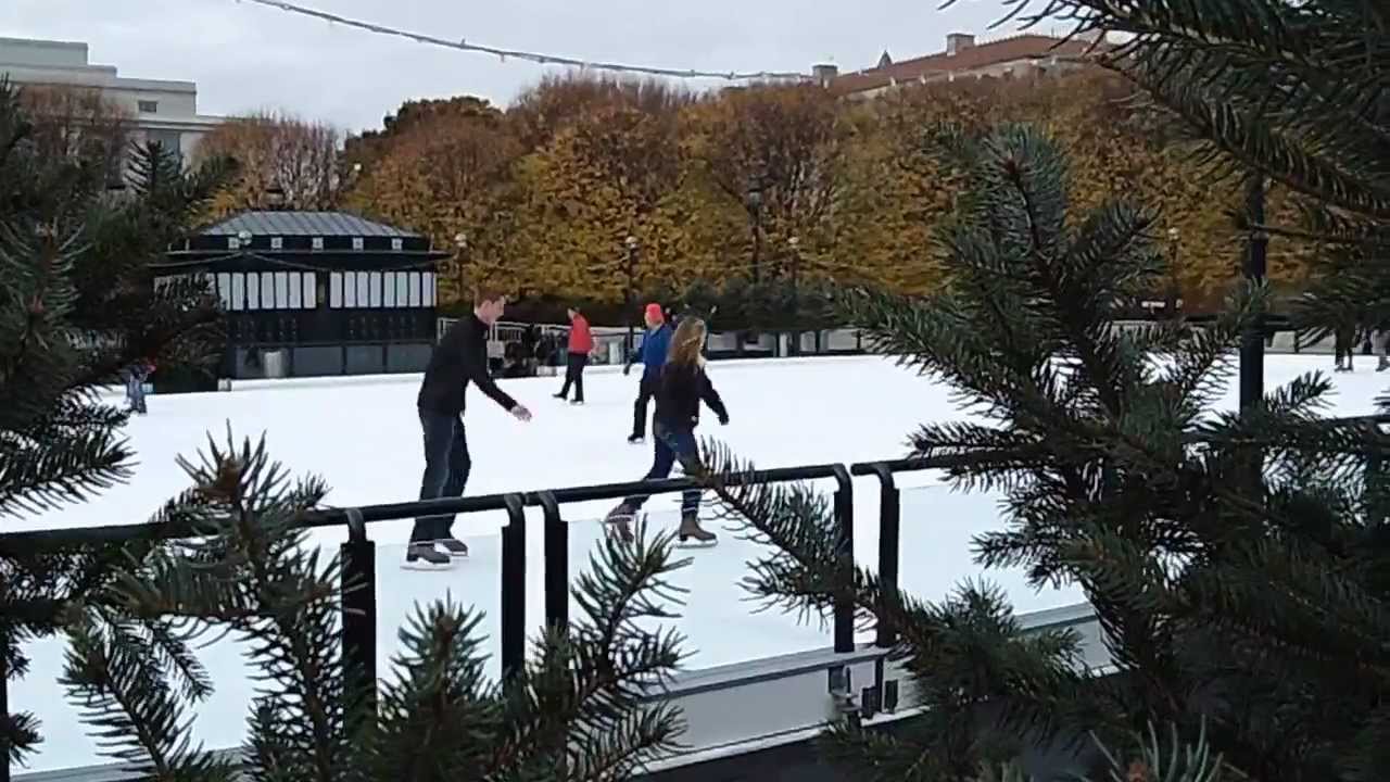 Ice Skating Rink At National Gallery Of Art Sculpture Garden In