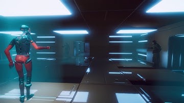 Unity - HDRP built in Vol. light and planar reflection test.