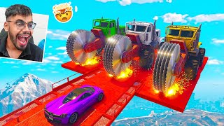 Slippery Car Vs Cars Challenge 555.555% Slip And Fall in This GTA 5 Race! screenshot 1