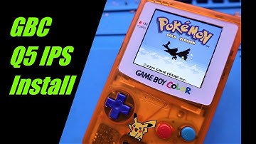 Gameboy Color IPS Q5 Screen install, and Pokémon Shell from Handheld Legend