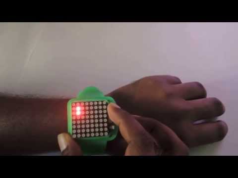 DIY Dot-Matrix Wrist Watch