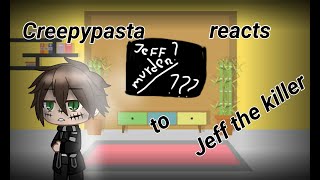 ×Creepypasta reacts to Jeff the killer memes×|!READ DESC.!|