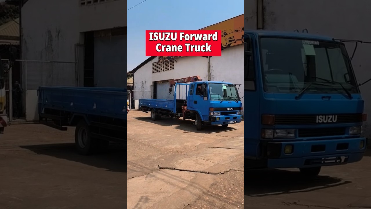 ISUZU Forward 1989 Crane truck, 7120 cc (6HE1). +256777049069 Call or WhatsApp.