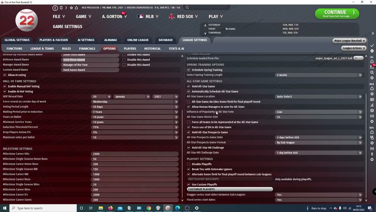 ootpb 22 setup part 3