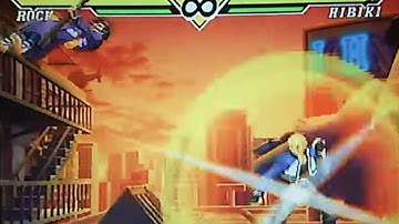 CVS2 ROCK (N-GROOVE) SHINKU THROW to MAX SHINE カプエス2 ロック 真空投げ→MAX発動シャインナックル