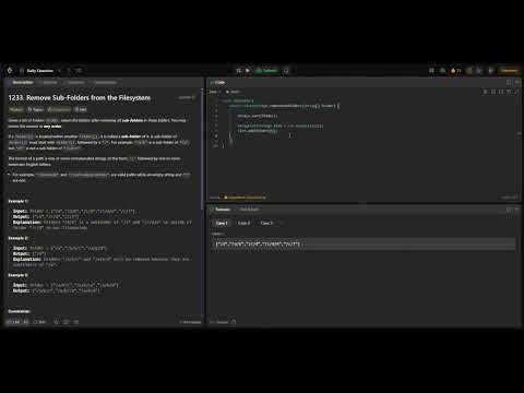 LeetCode 1233. Remove Sub-Folders from the Filesystem