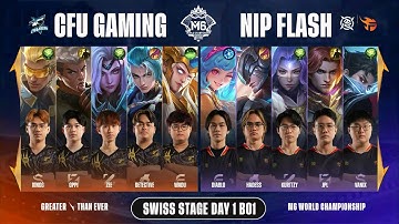 HIGHLIGHTS CFU GAMING VS NIP FLASH | SWISS STAGE DAY 1 | MLBB M6 WORLD CHAMPIONSHIP 2024