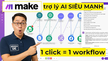 Trợ lý AI tạo workflow trên Make chỉ bằng 1 click | AI Automation - Under 30
