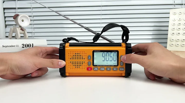 PRUNUS J-924 Emergency Radio hand crank/solar/USB, NOAA/AM/FM/SW, flashlight, SOS alarm, power bank