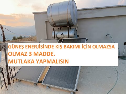 Güneş Enerjisinde Kış Bakımında Olmazsa Olmaz 3 Madde.Mutlaka YapınWinter Maintenance in SolarEnergy