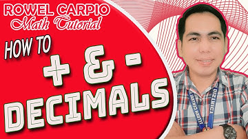 HOW TO ADD AND SUBTRACT DECIMALS ǀ RCMTv