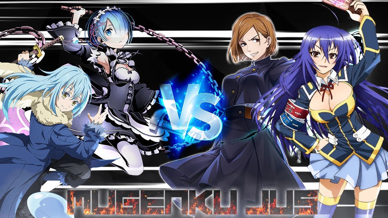 Rem & Rimuru Tempest vs Kugisaki Nobara & Medaka ANIME MUGEN JUS Team Fight