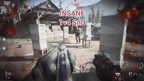 Modern Warfare - INSANE 1v4 Search and Destroy Clutch
