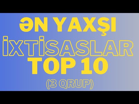 ƏN YAXŞI İXTİSASLAR:TOP 10 (3-CÜ QRUP) #ixtisasseçimi,#top10 ,#ənyaxşıixtisaslar,#3qrup,#abuturiyent