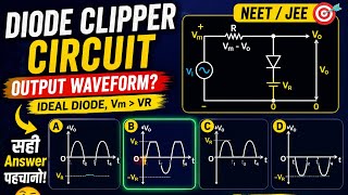 Diode Clipper Circuit Explained | Output Waveform Trick ⚡ NEET/JEE Physics