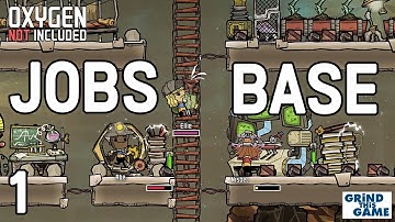 Oxygen Not Included - Occupational Upgrade Base #1 (JOBS, HATS & CONVEYOR RAILS)