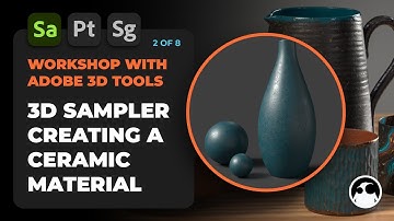 Adobe 3D tools WORKSHOP - 3D SAMPLER Ceramic material