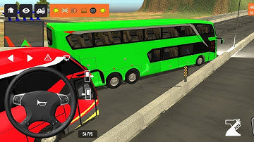 2025 new coach bus simulator 💥 || indonesia bus simulator part-281 #bus #game #simulator #comman