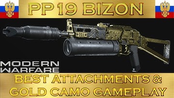 Modern Warfare PP19 Bizon Gold Camo & Best Attachments Gameplay