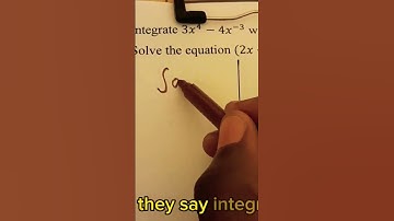 How to Integrate a function with Negative Exponents #integration #Integrate.