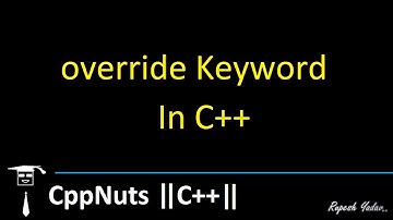 override Keyword In C++