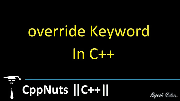 override Keyword In C++