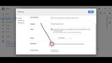 How to remove quick access from google drive web
