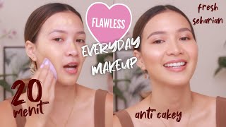 MAKEUP NATURAL SEHARI HARI | Tutorial base flawless dan gak cakey!
