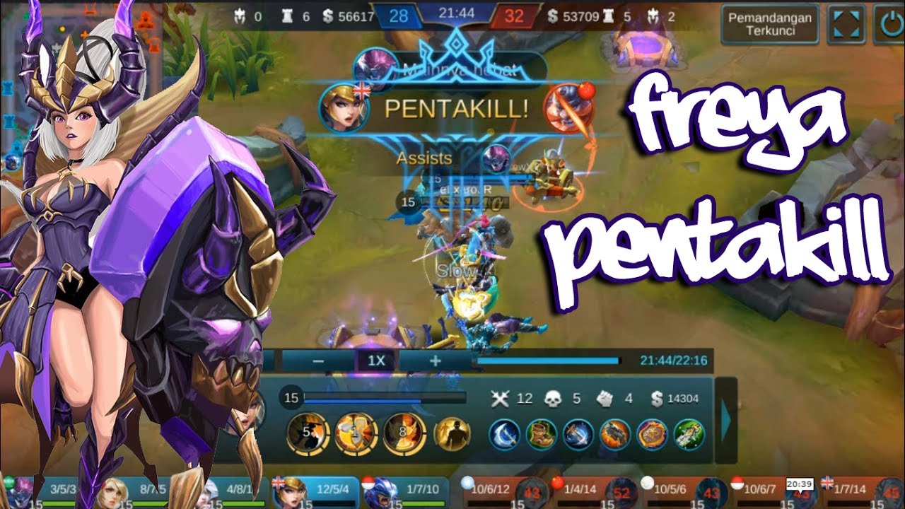 mobile legends freya build pentakill strongest fighter tank