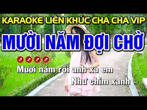 ➤ MƯỜI NĂM ĐỢI CHỜ Karaoke Nhạc Sống Tone Nam [ Cha Cha Vip ] – Karaoke Mai Phạm