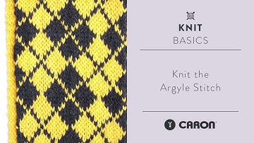 How to Knit the Argyle Stitch | Knitting Tutorial with Yarnspirations