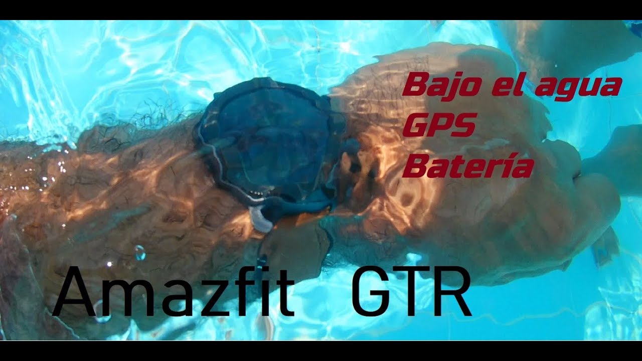 Amazfit GTR. Pantalla. GPS. En piscina. - YouTube