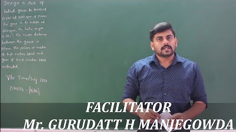 Lecture 7 - Design of helical gear when PCD is known - Module 3 - Design of Machine Elements 2