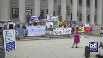 Springfield Climate Justice Coalition protests against Eversource gas line