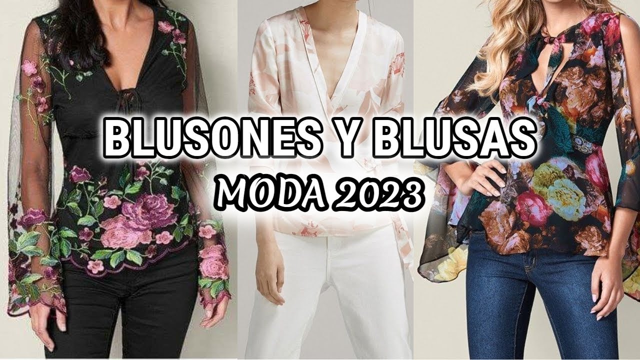 BLUSONES Y ELEGANTES DE BLUSAS Y BLUSONES ELEGANTES DE MODA 2023 TENDENCIAS BLUSAS - YouTube