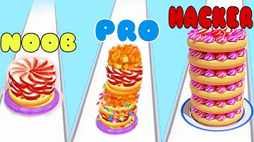 NOOB VS PRO VS HACKER in Pancake Rush