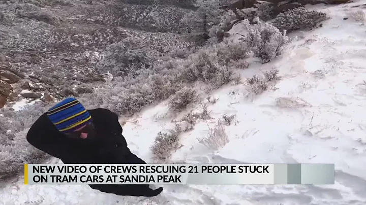 VIDEO: Crews rescuing 21 people stuck on tram cars at Sandia Peak