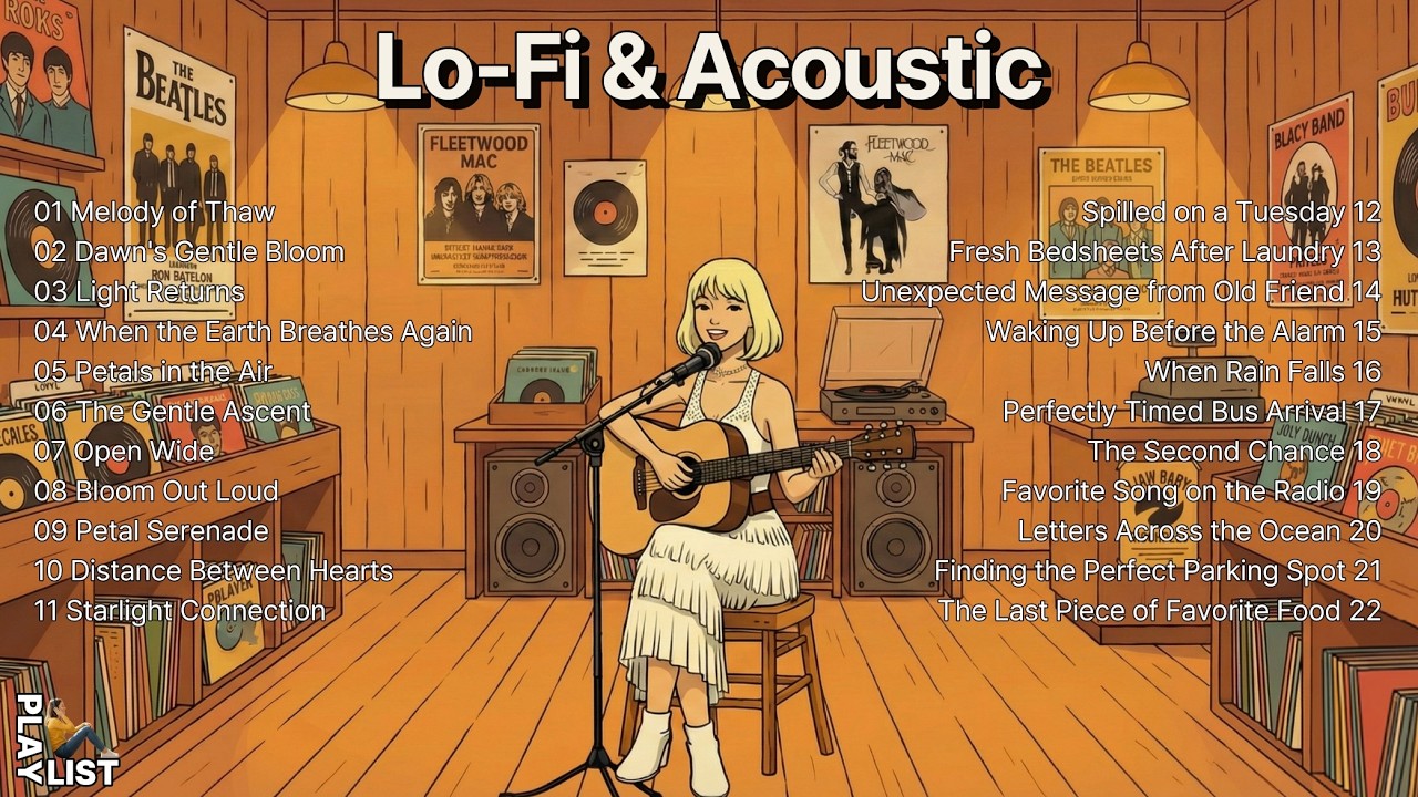 [Playlist] Наслаждайтесь звуками весны под акустику | BGM для учебы, работы и магазина