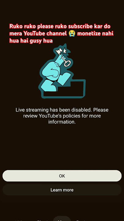 Live streaming has been disabled. Please review YouTube's policies for more information.