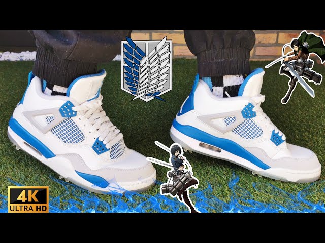 Air Jordan 4 Retro​ Golf Military Blue / UNBOX / DETAIL