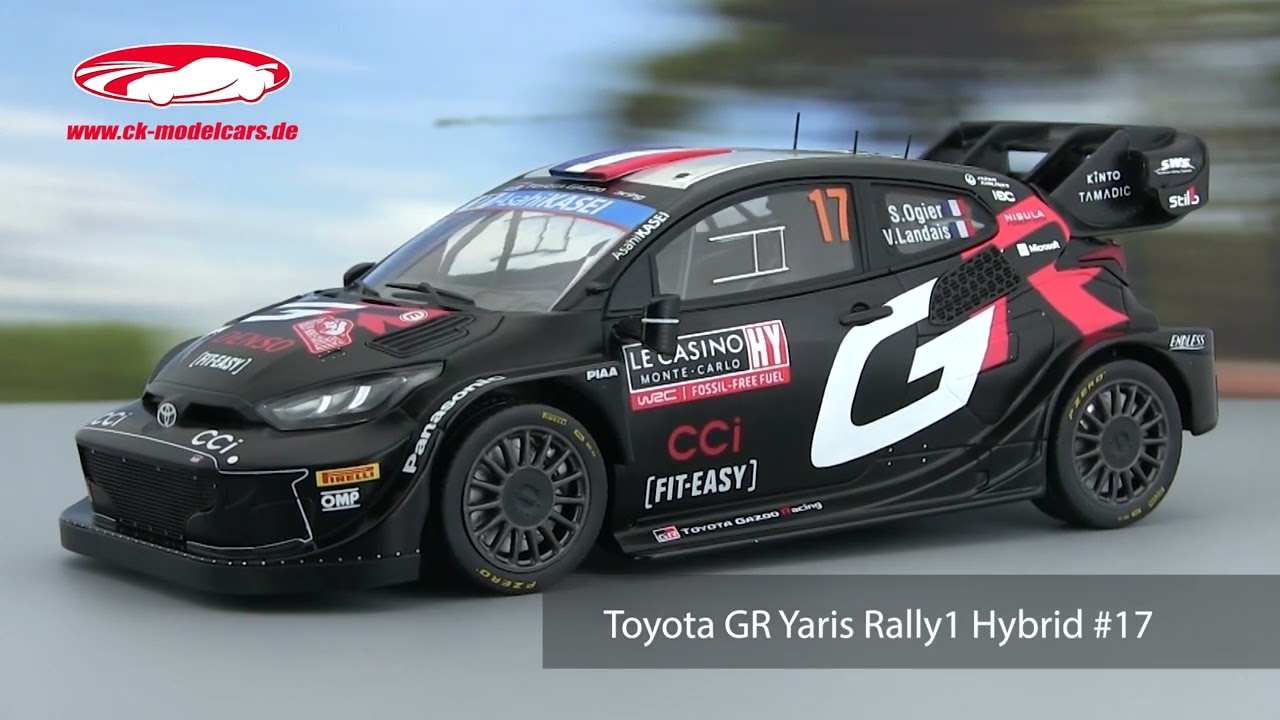 Ixo 1:18 Toyota GR Yaris Rally1 Hybrid #17 2nd Rallye Monte Carlo