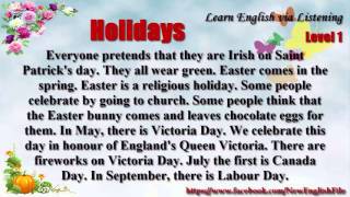 Download Lagu Holidays  Unit 36 Learn English via Listening Level 1