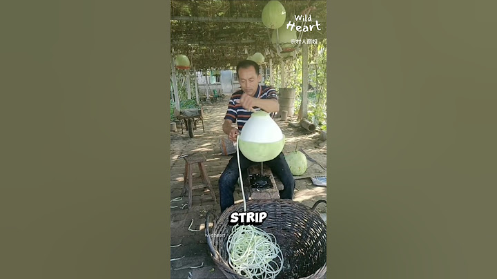 How They Peel Giant Gourds