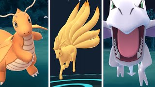 Pokemon Go CATCHING DRAGONITE NINETAILS AERODACTYL ALL SUPER RARE Pokemon!