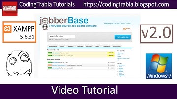 Install Jobberbase 2.0 on Win7 localhost XAMPP 5.6.31 - opensource PHP job board byAO