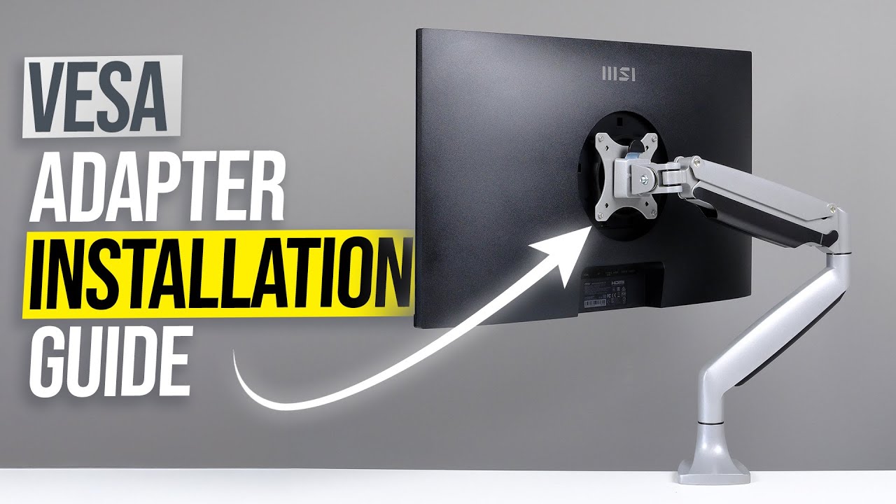 How to Install CREAT3D VESA Adapter on MSI Modern MD241, MD271 and